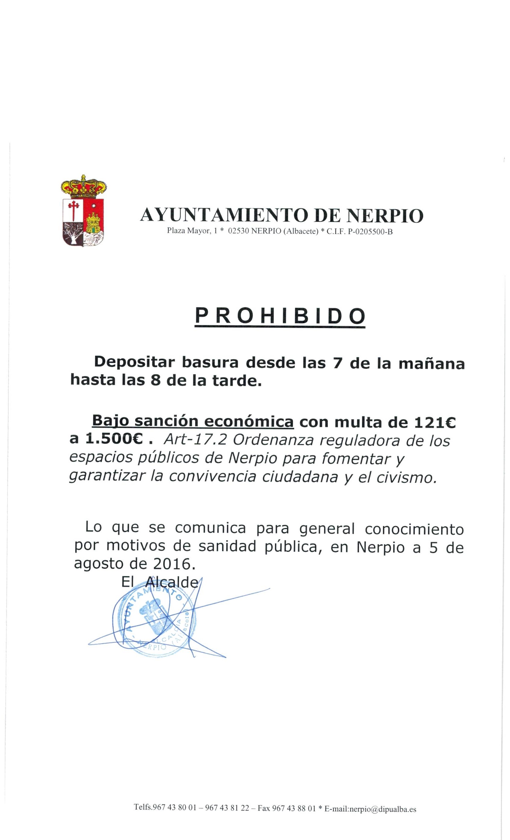 Ordenanza basura