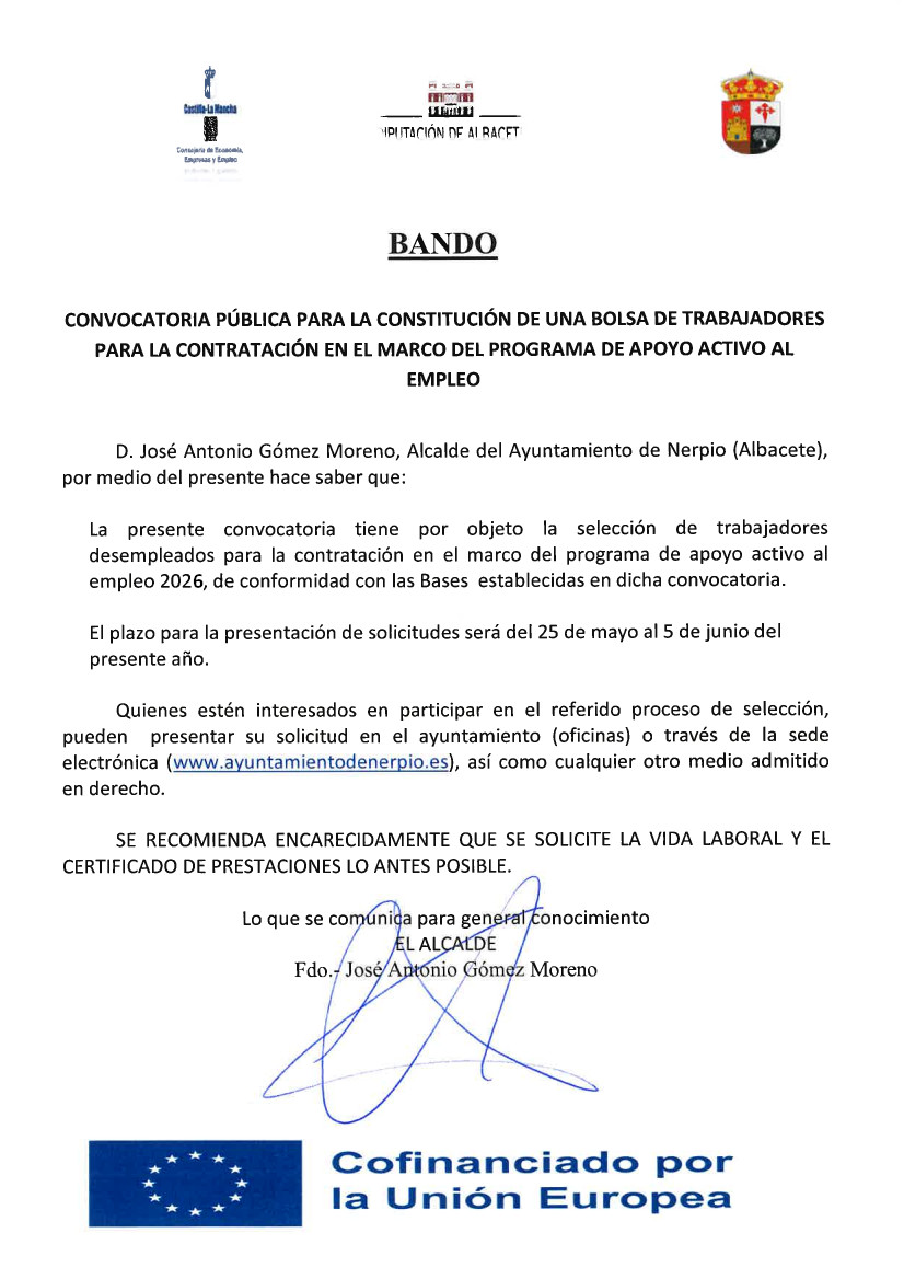 convocatoria bolsa empleo