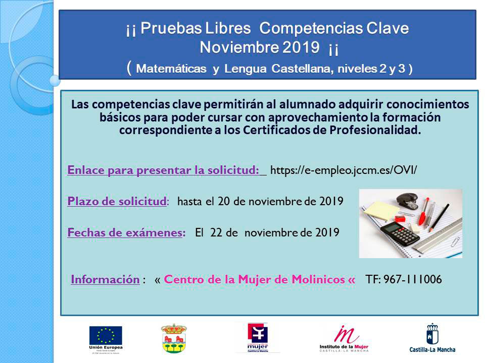 Cartel Competencias Clave noviembre 2019