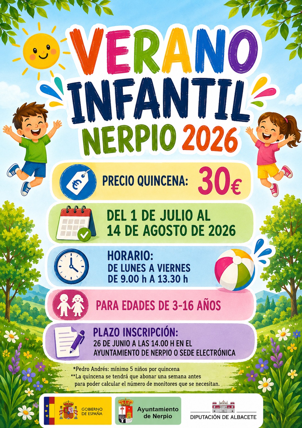 verano infantil 2026