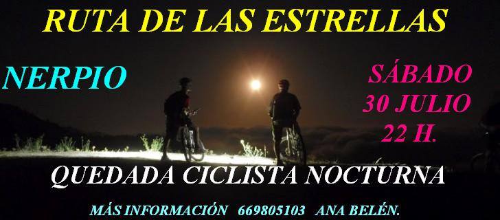 quedada ciclista nocturna
